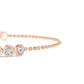 9K Rose Gold Lab Grown Diamond BRACELET 0.80 ctw BR20351-0.75CT