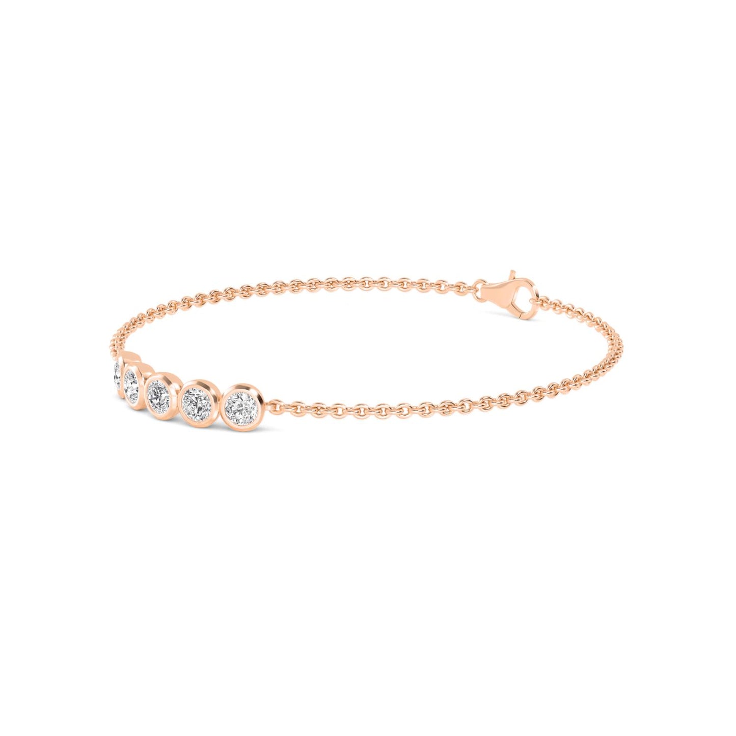 9K Rose Gold Lab Grown Diamond BRACELET 0.80 ctw BR20351-0.75CT