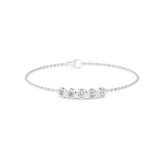 9K White Gold Lab Grown Diamond BRACELET 0.80 ctw BR20351-0.75CT