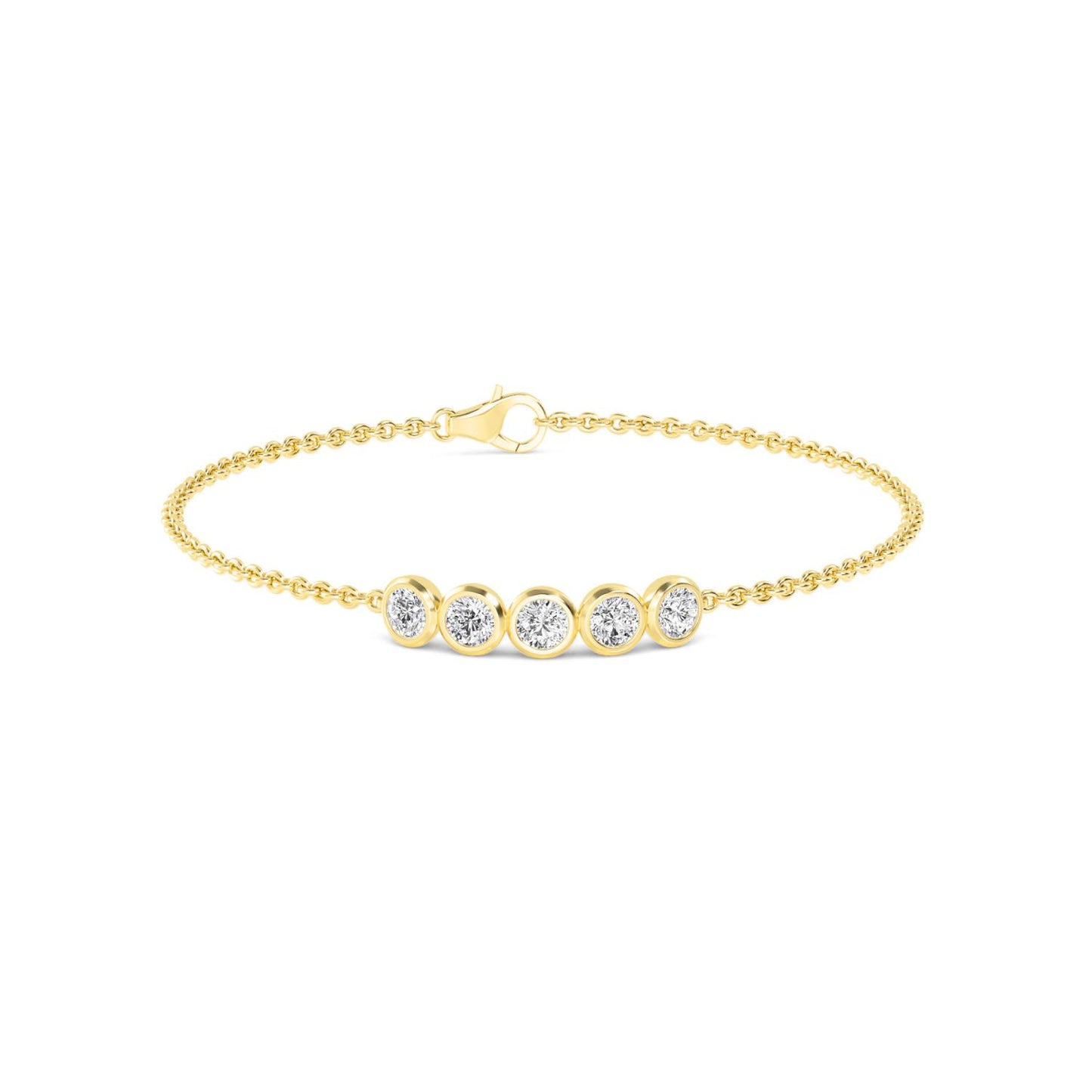 9K Yellow Gold Lab Grown Diamond BRACELET 0.80 ctw BR20351-0.75CT