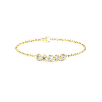 9K Yellow Gold Lab Grown Diamond BRACELET 0.80 ctw BR20351-0.75CT