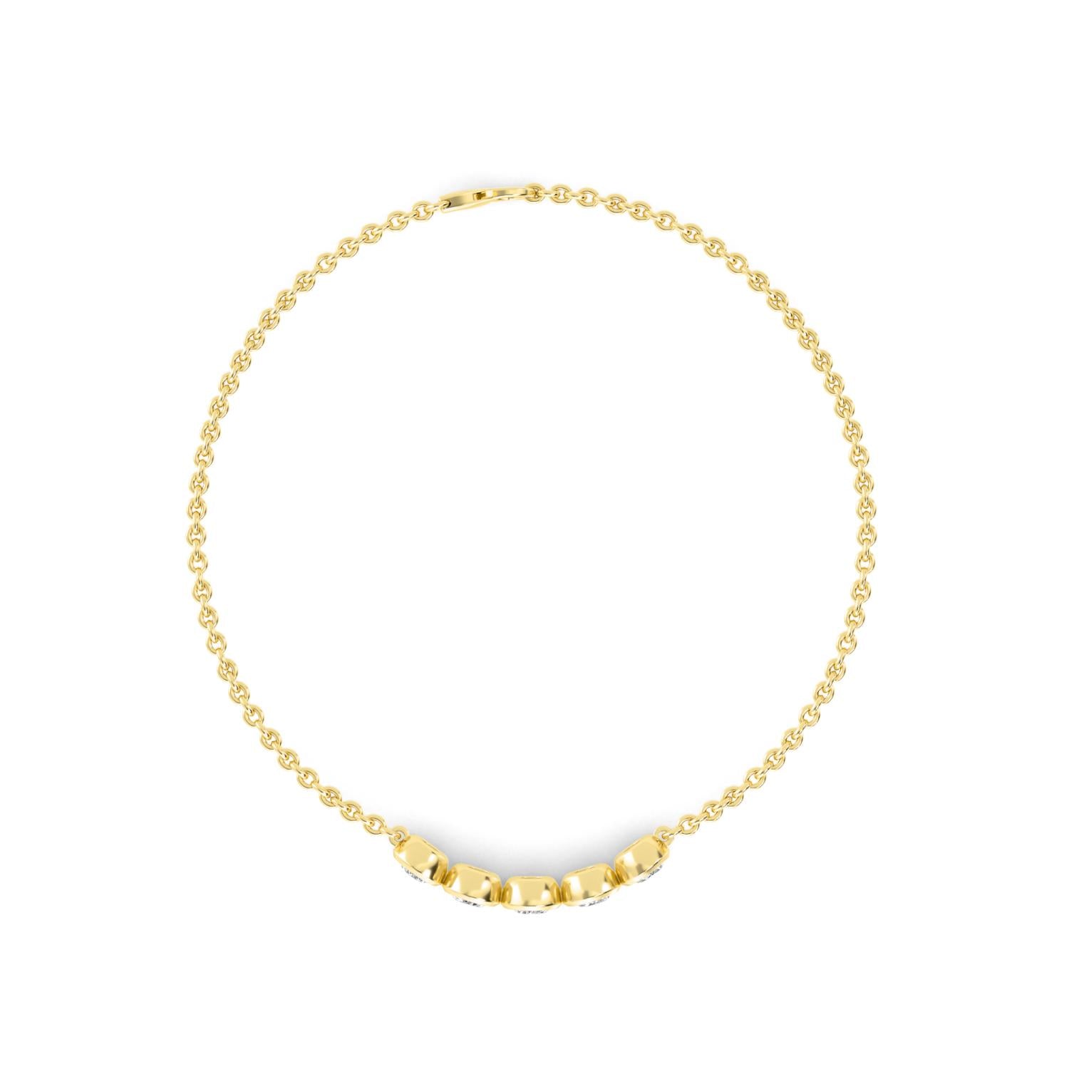 9K Yellow Gold Lab Grown Diamond BRACELET 0.80 ctw BR20351-0.75CT