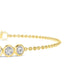 9K Yellow Gold Lab Grown Diamond BRACELET 0.80 ctw BR20351-0.75CT