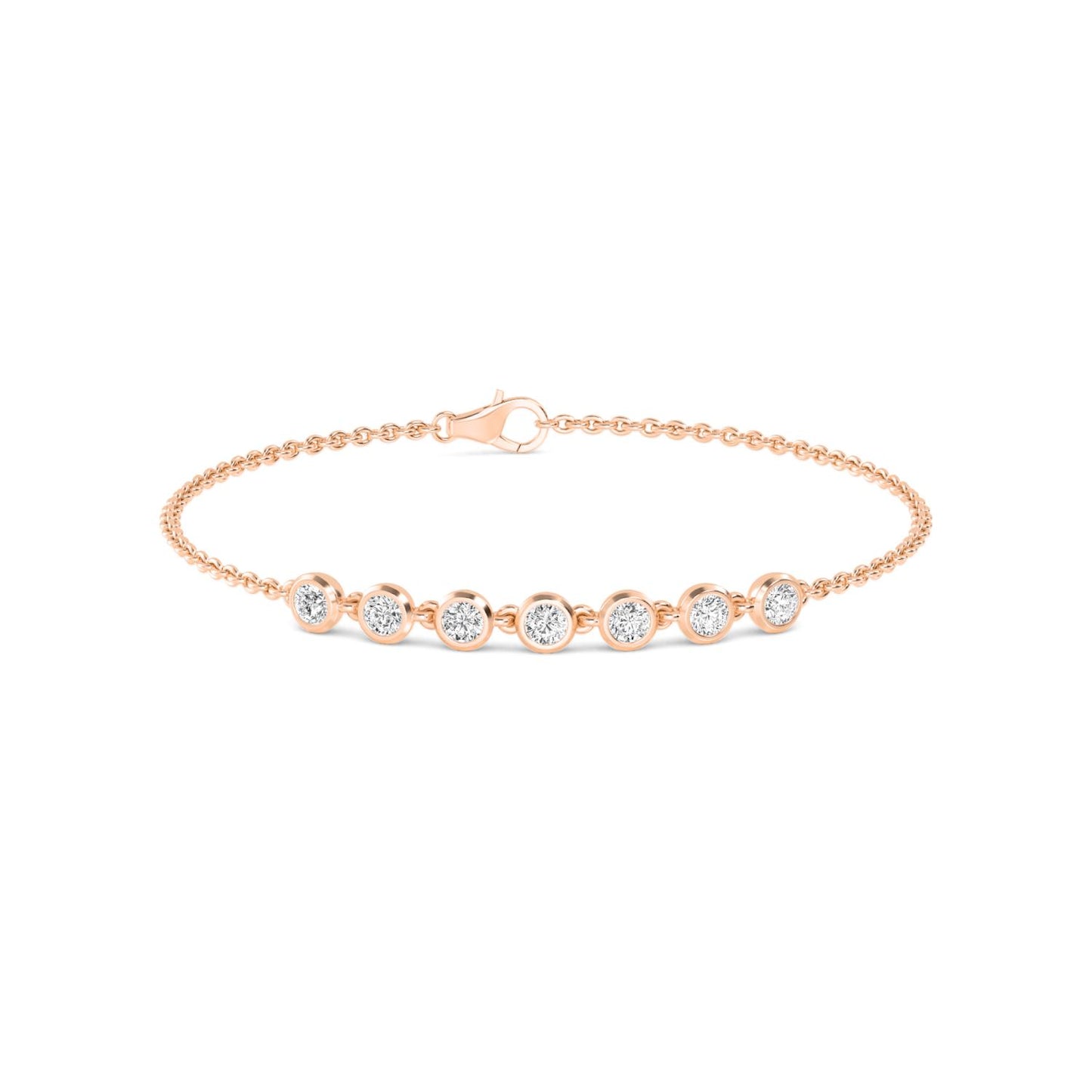 9K Rose Gold Lab Grown Diamond BRACELET 0.77 ctw BR20352-0.75CT