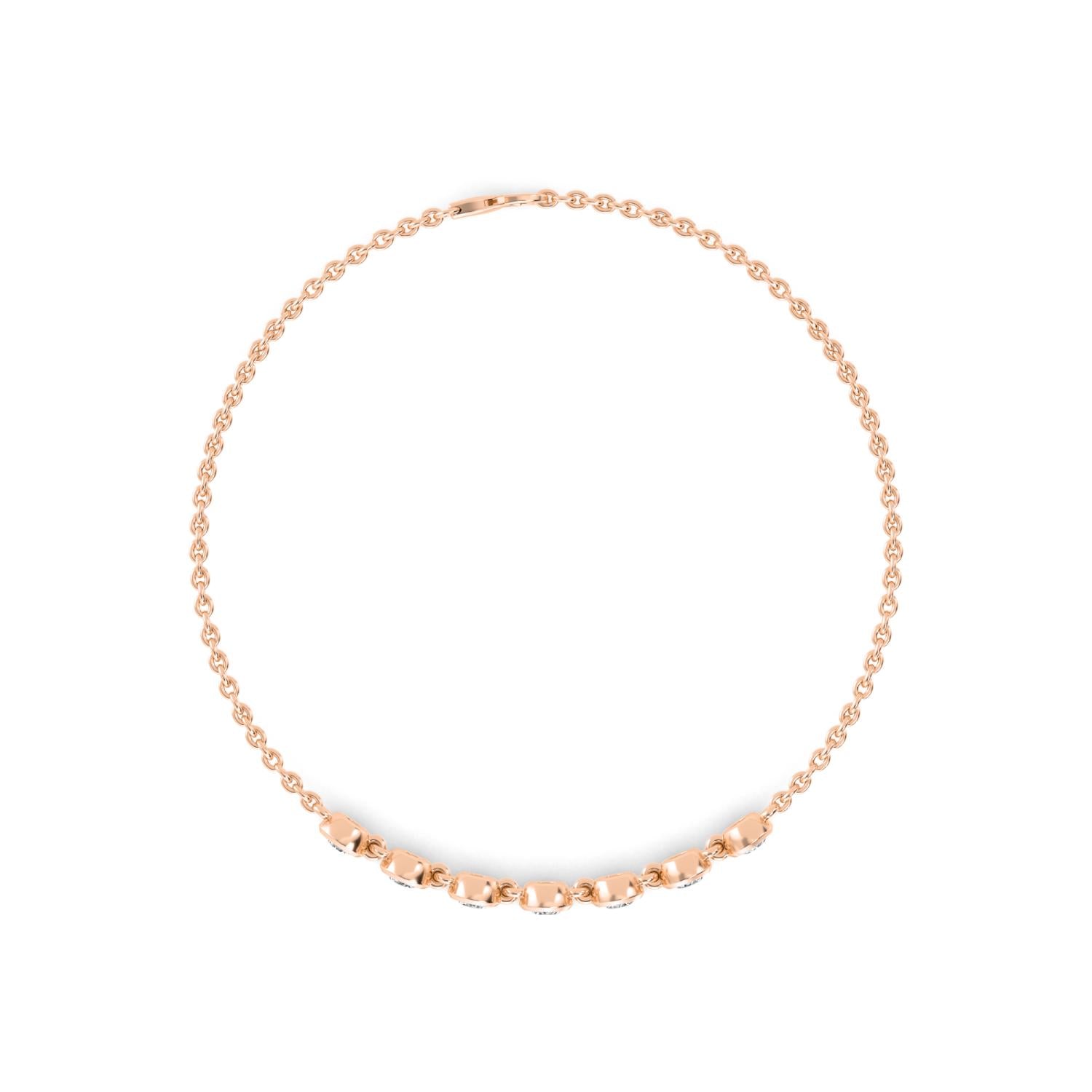 9K Rose Gold Lab Grown Diamond BRACELET 0.77 ctw BR20352-0.75CT