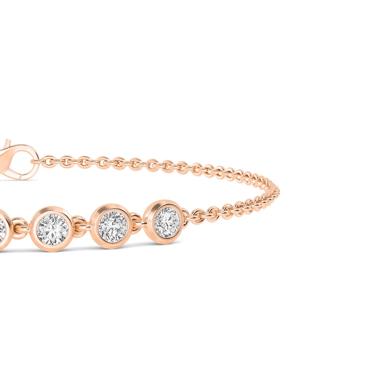 9K Rose Gold Lab Grown Diamond BRACELET 0.77 ctw BR20352-0.75CT