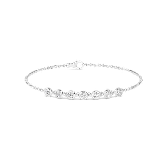 9K White Gold Lab Grown Diamond BRACELET 0.77 ctw BR20352-0.75CT
