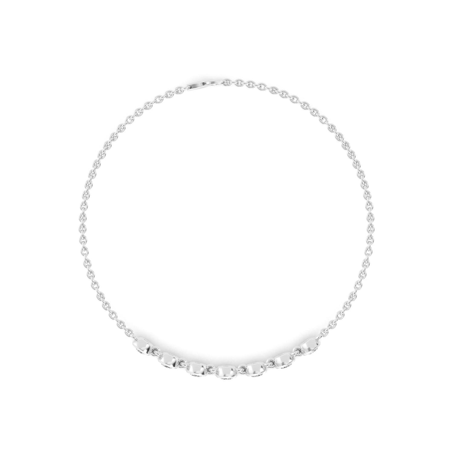 9K White Gold Lab Grown Diamond BRACELET 0.77 ctw BR20352-0.75CT
