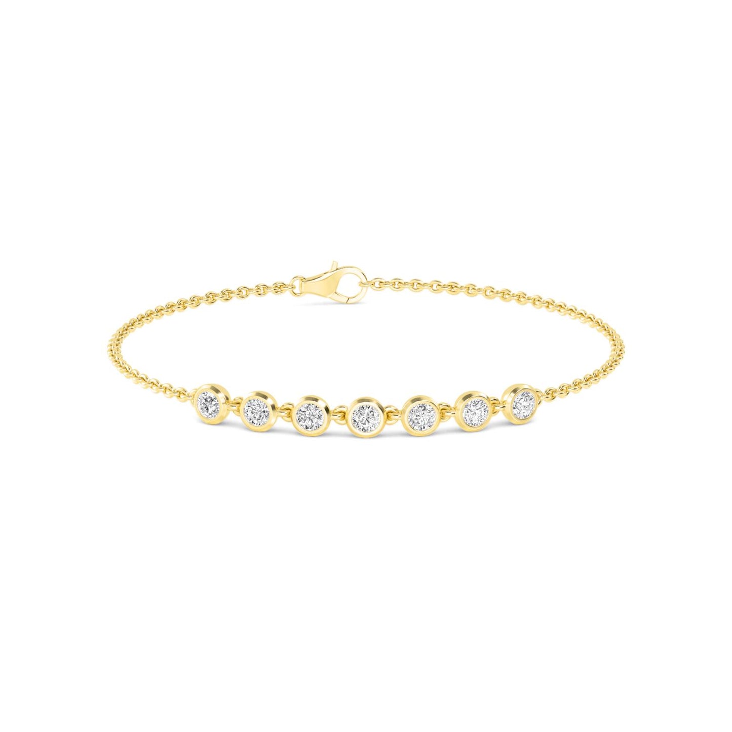 9K Yellow Gold Lab Grown Diamond BRACELET 0.77 ctw BR20352-0.75CT