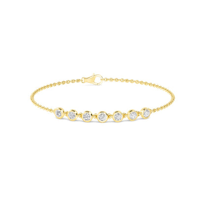 9K Yellow Gold Lab Grown Diamond BRACELET 0.77 ctw BR20352-0.75CT