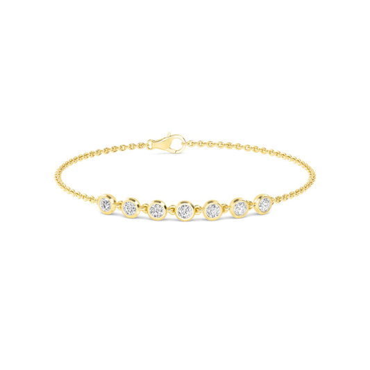 9K Yellow Gold Lab Grown Diamond BRACELET 0.77 ctw BR20352-0.75CT