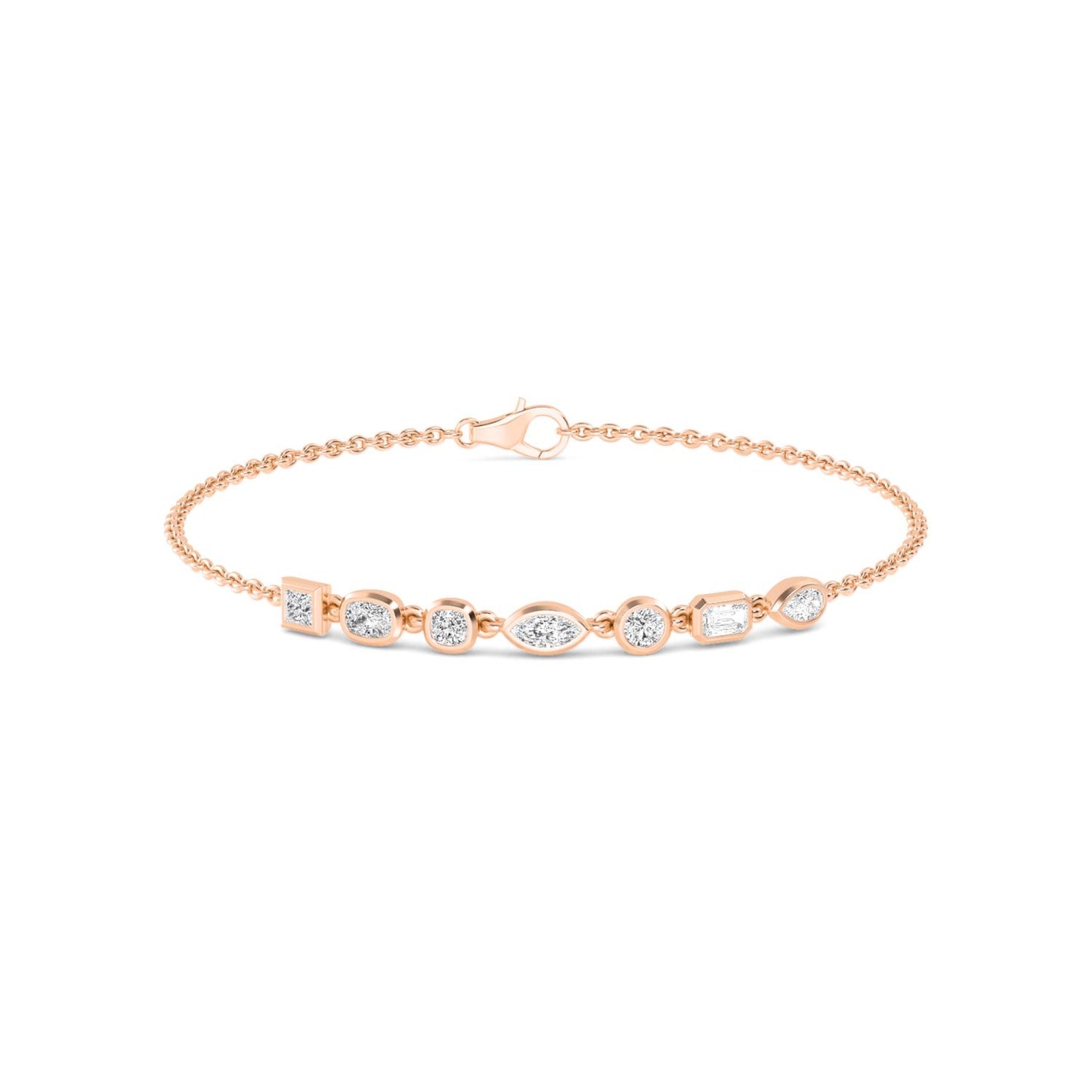 9K Rose Gold Lab Grown Diamond BRACELET 0.77 ctw BR20353MS-0.75CT