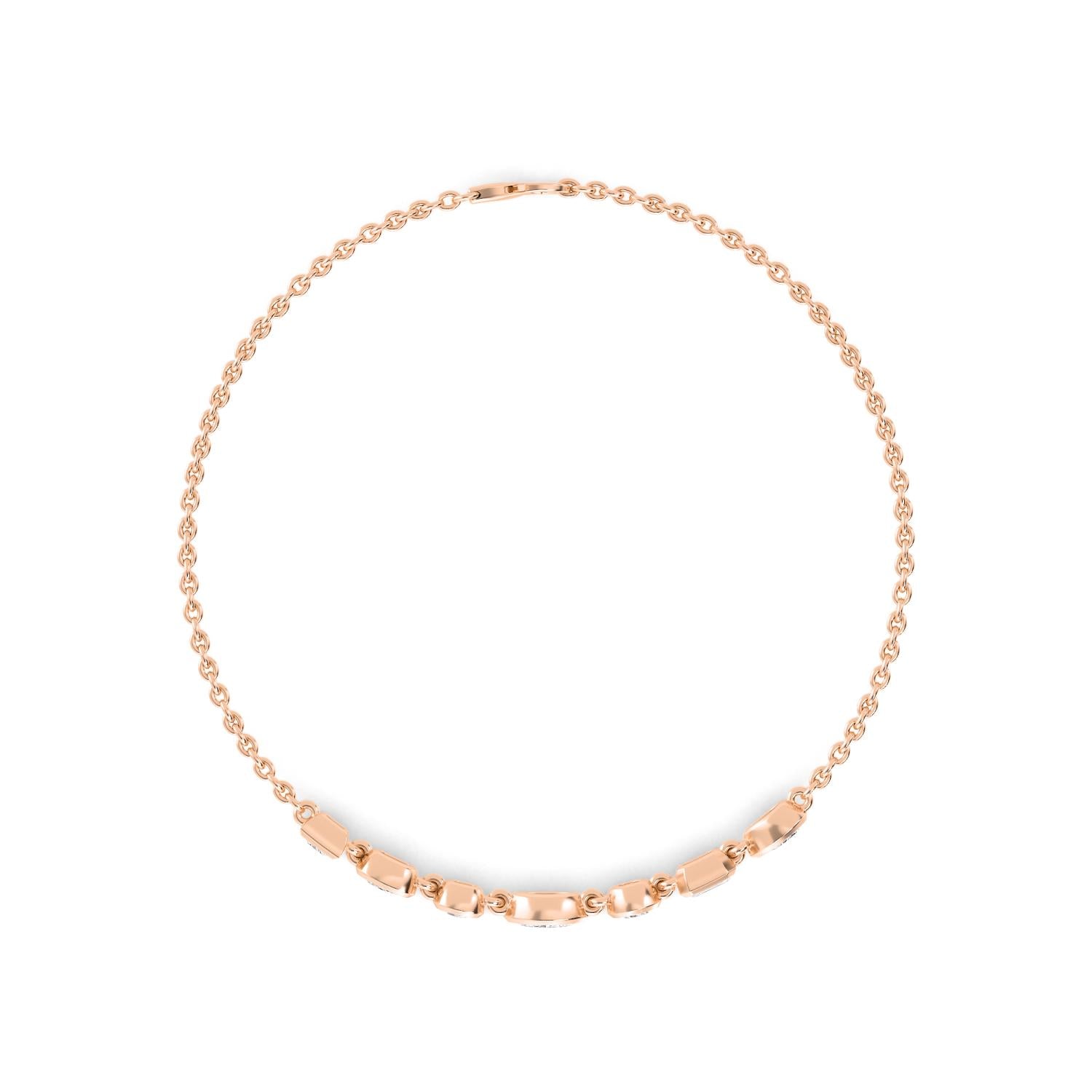 9K Rose Gold Lab Grown Diamond BRACELET 0.77 ctw BR20353MS-0.75CT