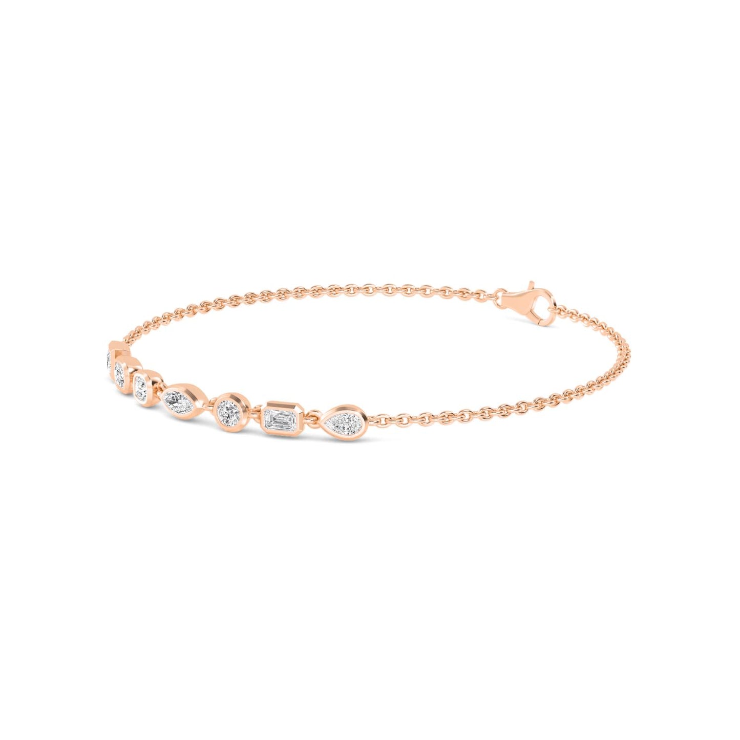 9K Rose Gold Lab Grown Diamond BRACELET 0.77 ctw BR20353MS-0.75CT