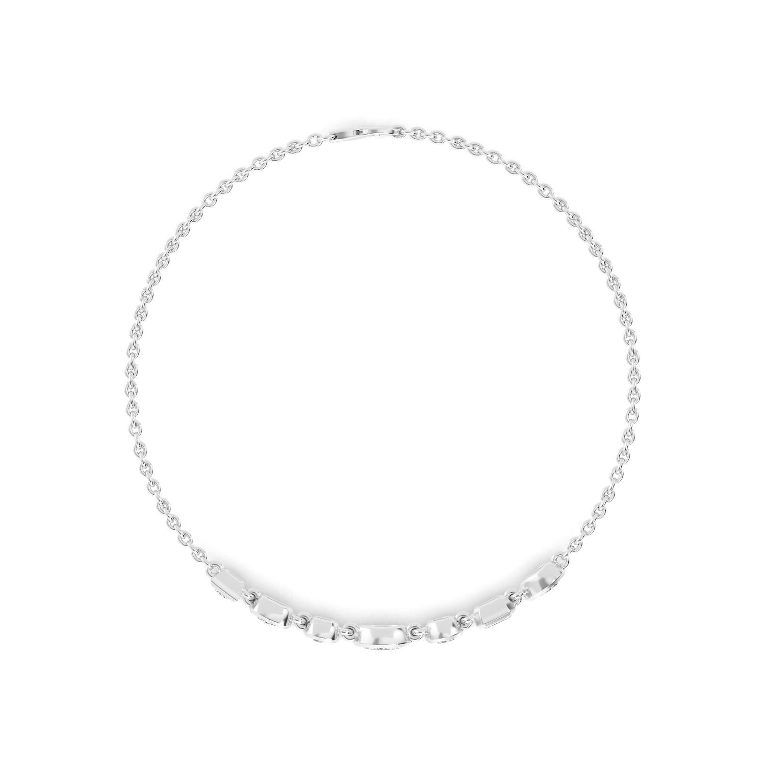 9K White Gold Lab Grown Diamond BRACELET 0.77 ctw BR20353MS-0.75CT