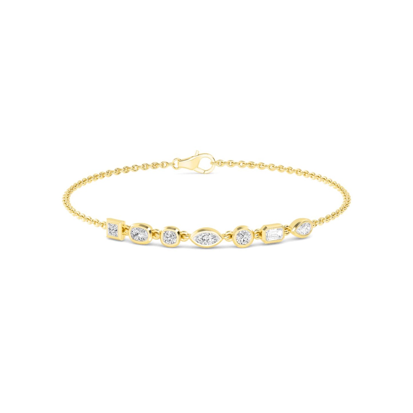 9K Yellow Gold Lab Grown Diamond BRACELET 0.77 ctw BR20353MS-0.75CT
