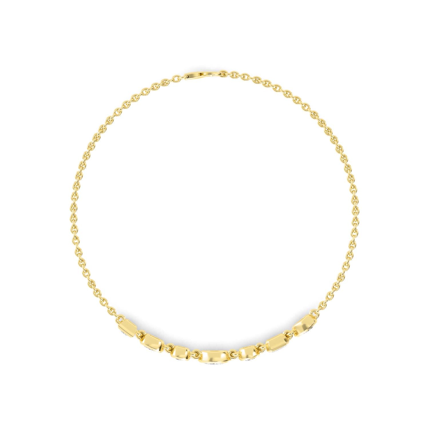9K Yellow Gold Lab Grown Diamond BRACELET 0.77 ctw BR20353MS-0.75CT