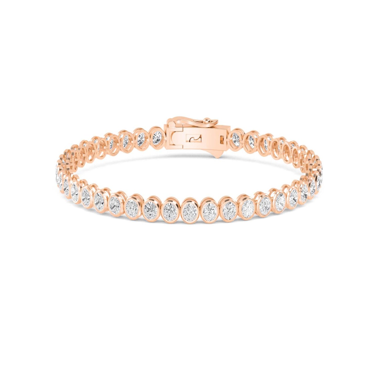 9K Rose Gold Lab Grown Diamond BRACELET 10.43 ctw BR20362OV-0.26PT-7IN
