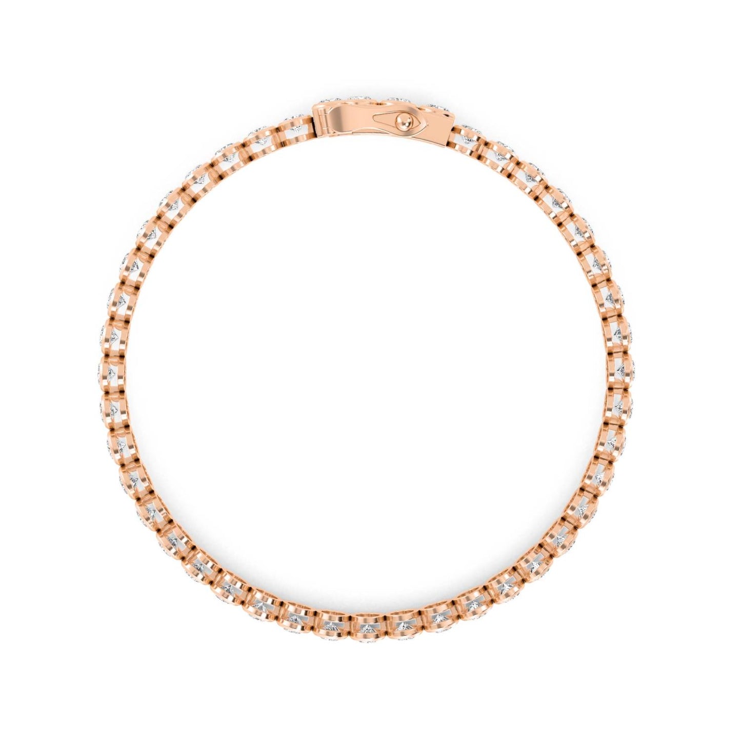 9K Rose Gold Lab Grown Diamond BRACELET 10.43 ctw BR20362OV-0.26PT-7IN
