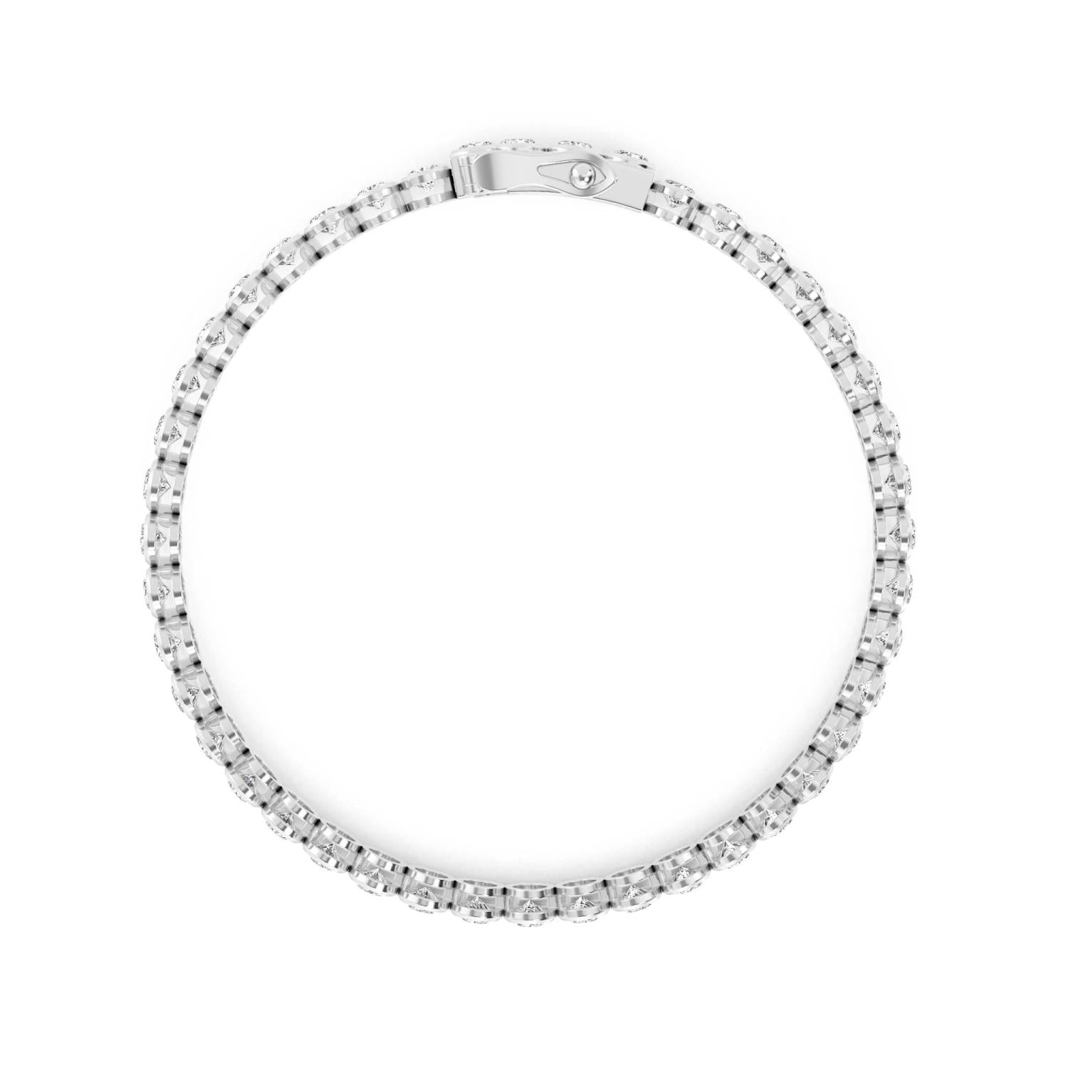 9K White Gold Lab Grown Diamond BRACELET 10.43 ctw BR20362OV-0.26PT-7IN