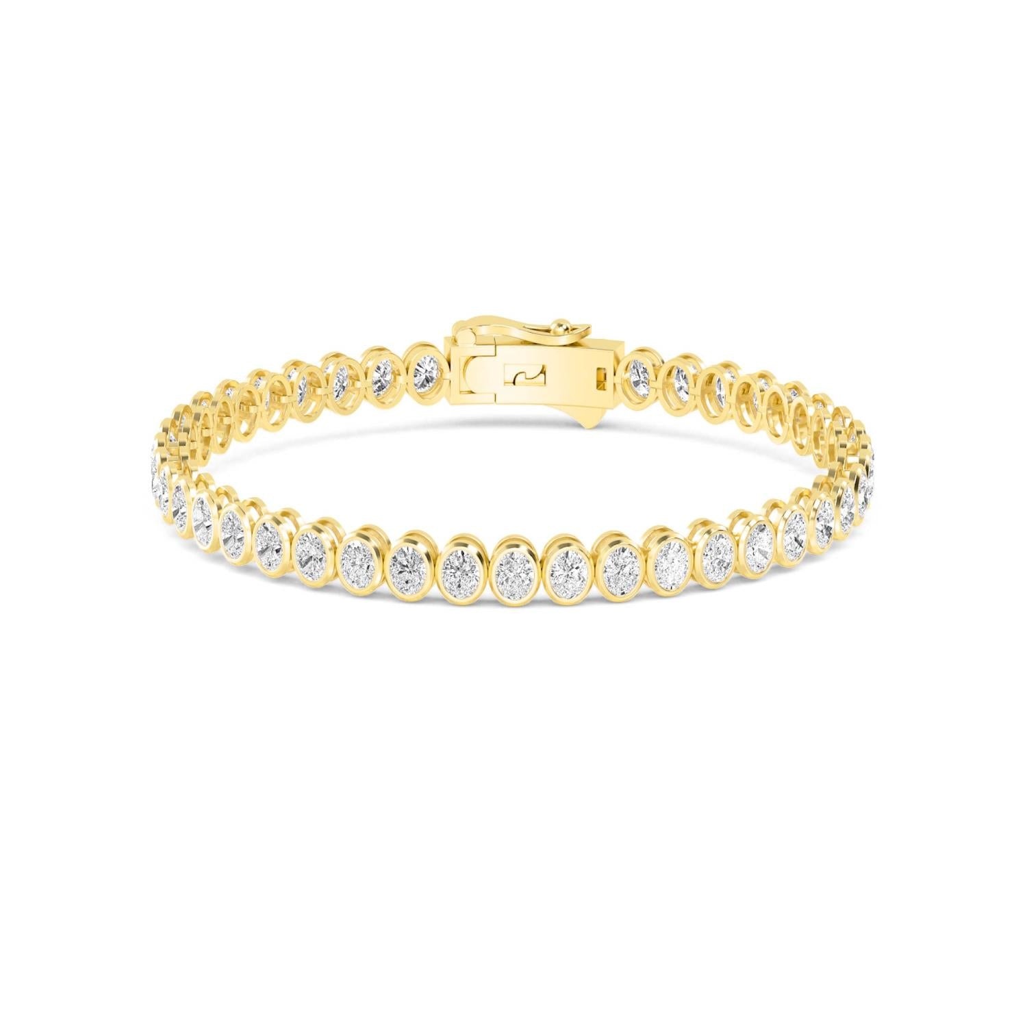 9K Yellow Gold Lab Grown Diamond BRACELET 10.43 ctw BR20362OV-0.26PT-7IN
