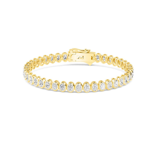 9K Yellow Gold Lab Grown Diamond BRACELET 10.43 ctw BR20362OV-0.26PT-7IN