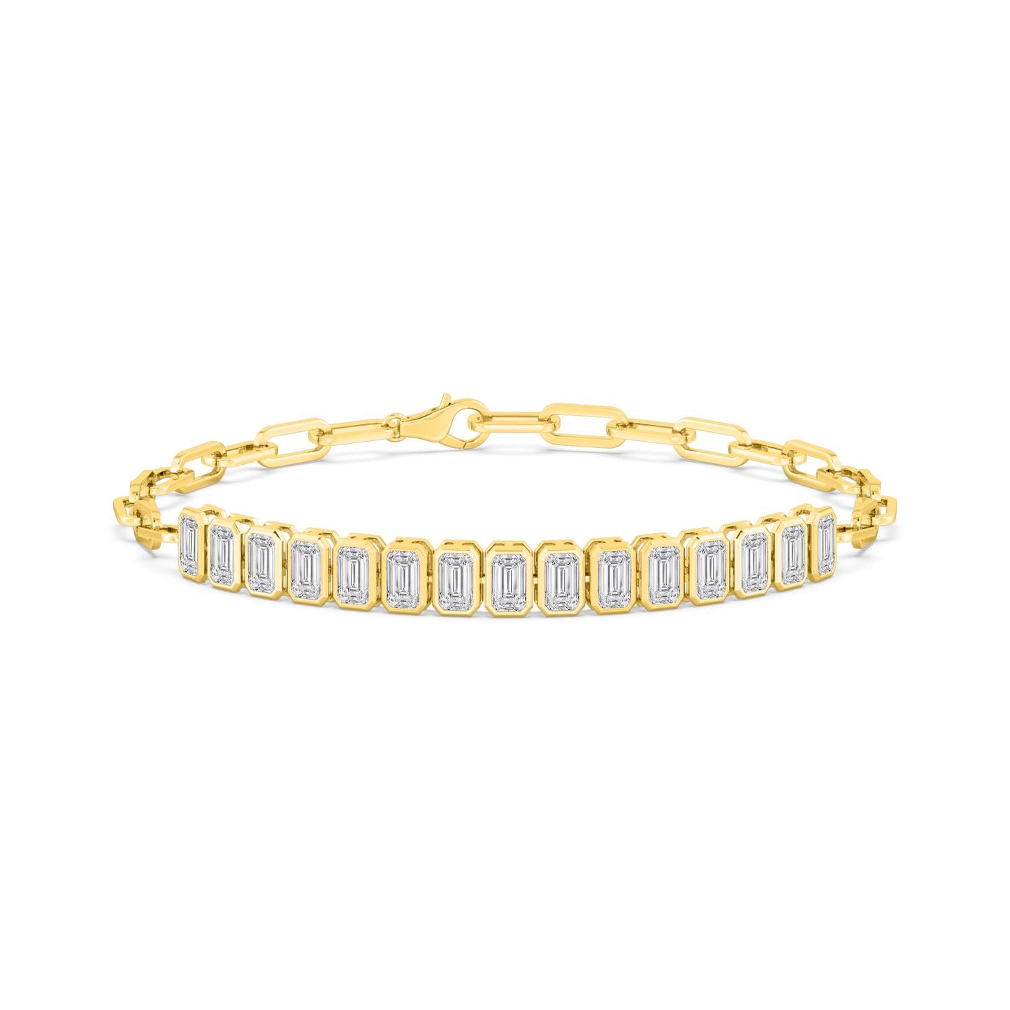 Yellow Gold Lab Grown Diamond BRACELET 1.62 ctw BR20368-0.10PT-6.5IN