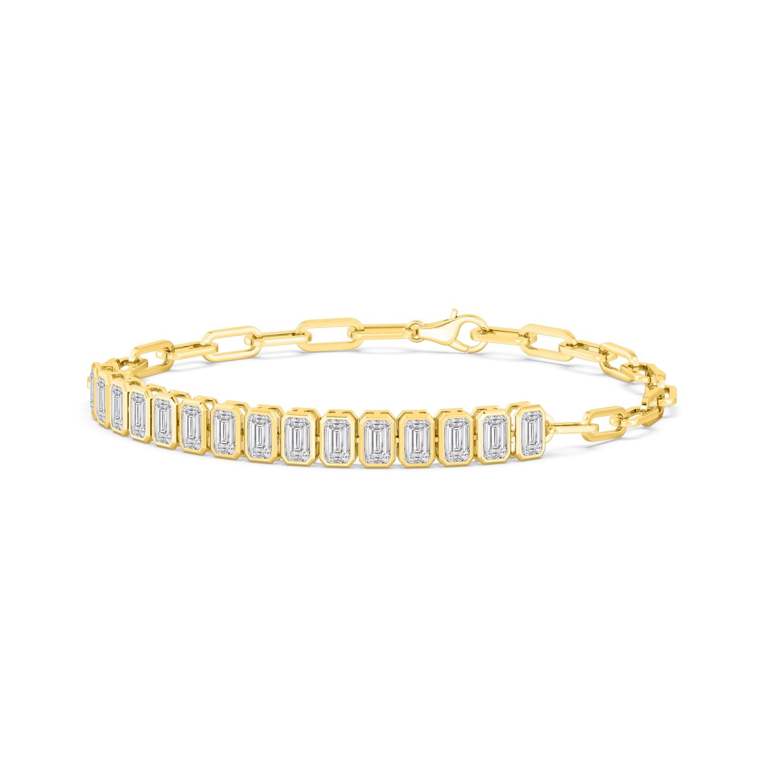 Yellow Gold Lab Grown Diamond BRACELET 1.62 ctw BR20368-0.10PT-6.5IN