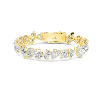 9K Yellow Gold Lab Grown Diamond BRACELET 30.20 ctw BR20388-29-7IN