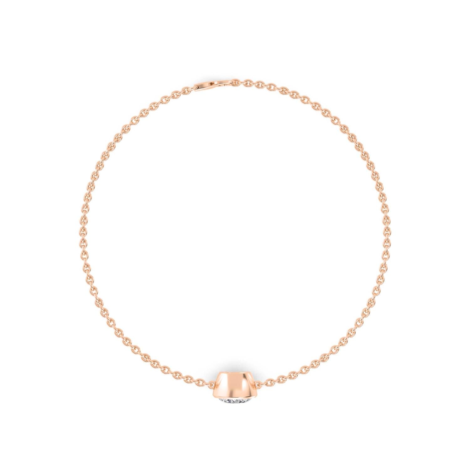 9K Rose Gold Lab Grown Diamond BRACELET 1.00 ctw BR20399-1
