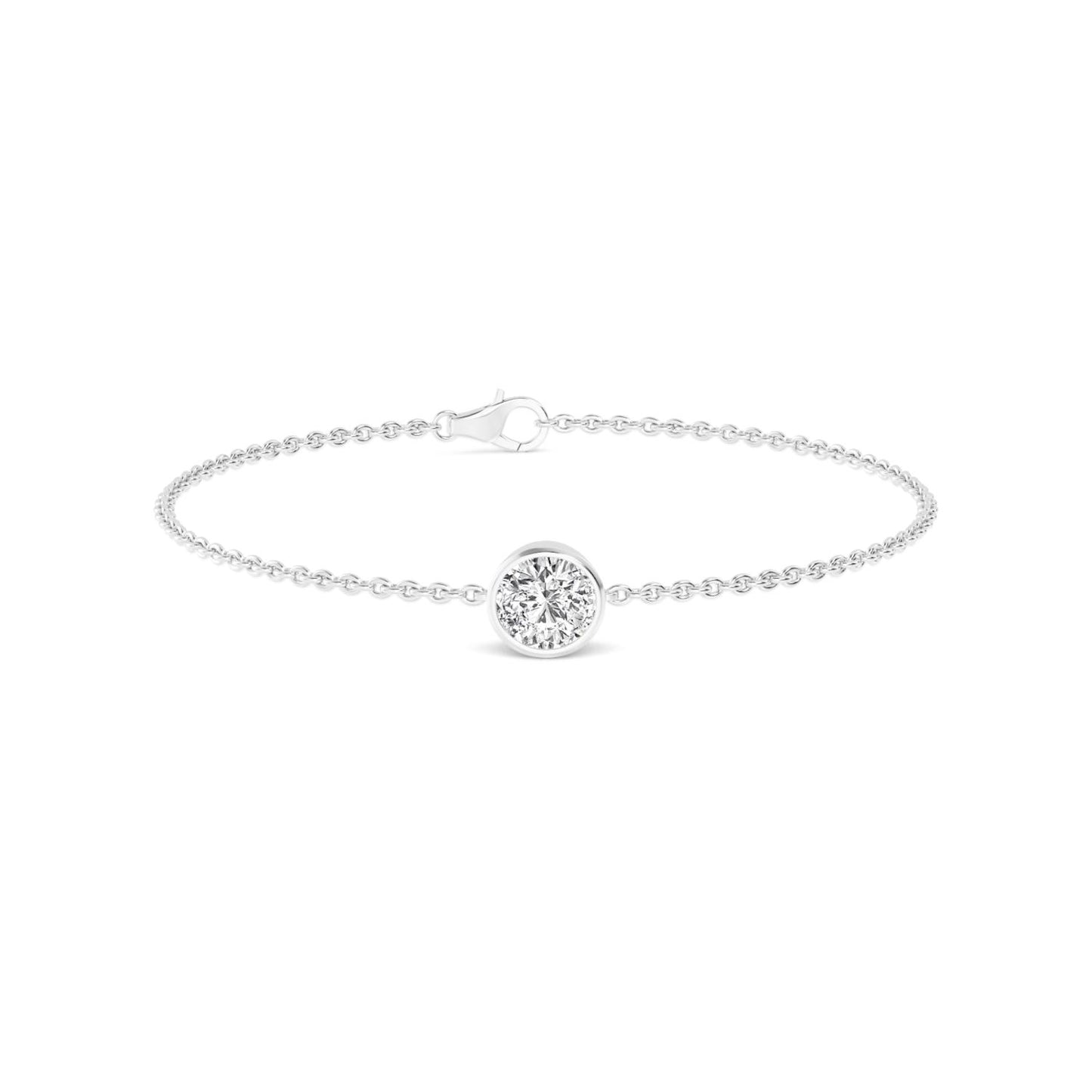 9K White Gold Lab Grown Diamond BRACELET 1.00 ctw BR20399-1