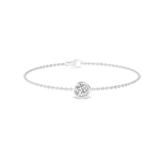 9K White Gold Lab Grown Diamond BRACELET 1.00 ctw BR20399-1