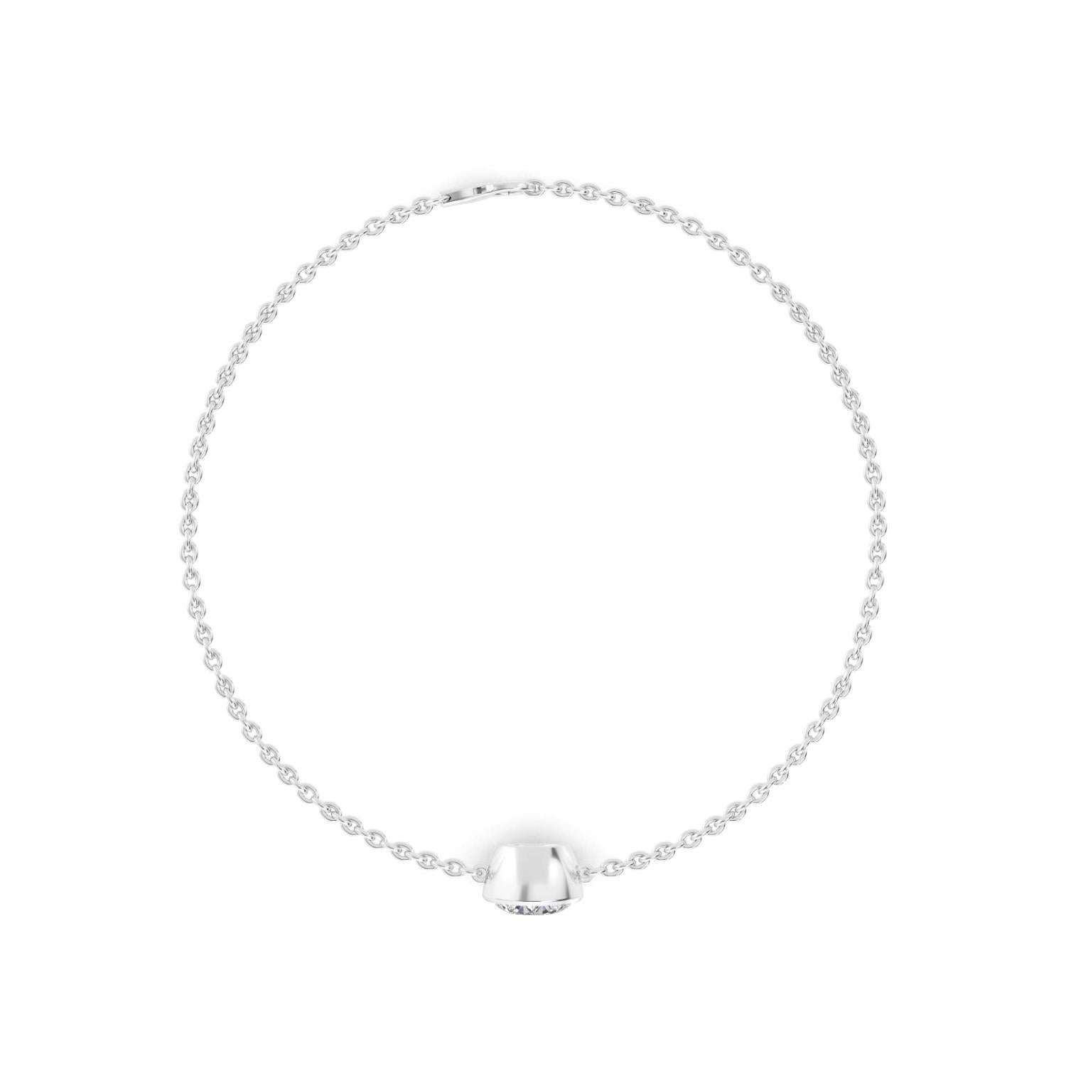 9K White Gold Lab Grown Diamond BRACELET 1.00 ctw BR20399-1