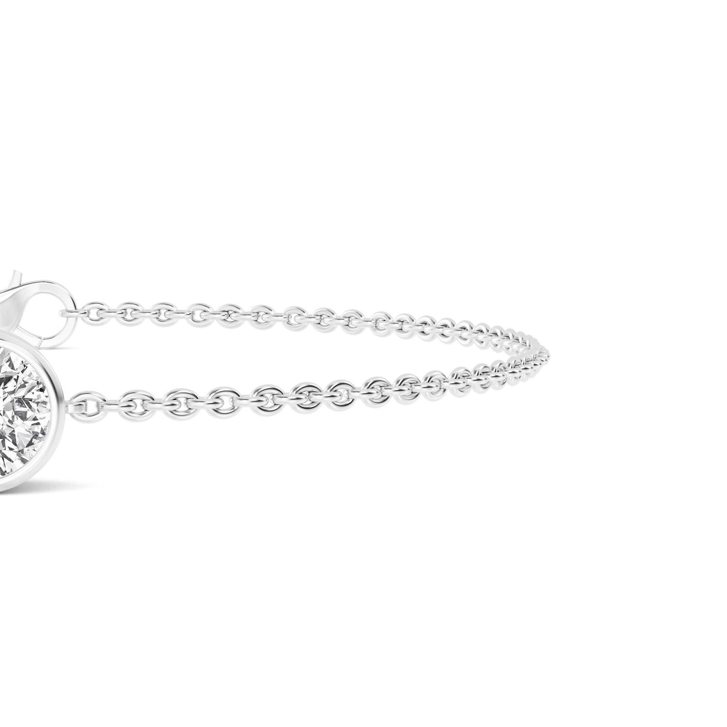 9K White Gold Lab Grown Diamond BRACELET 1.00 ctw BR20399-1