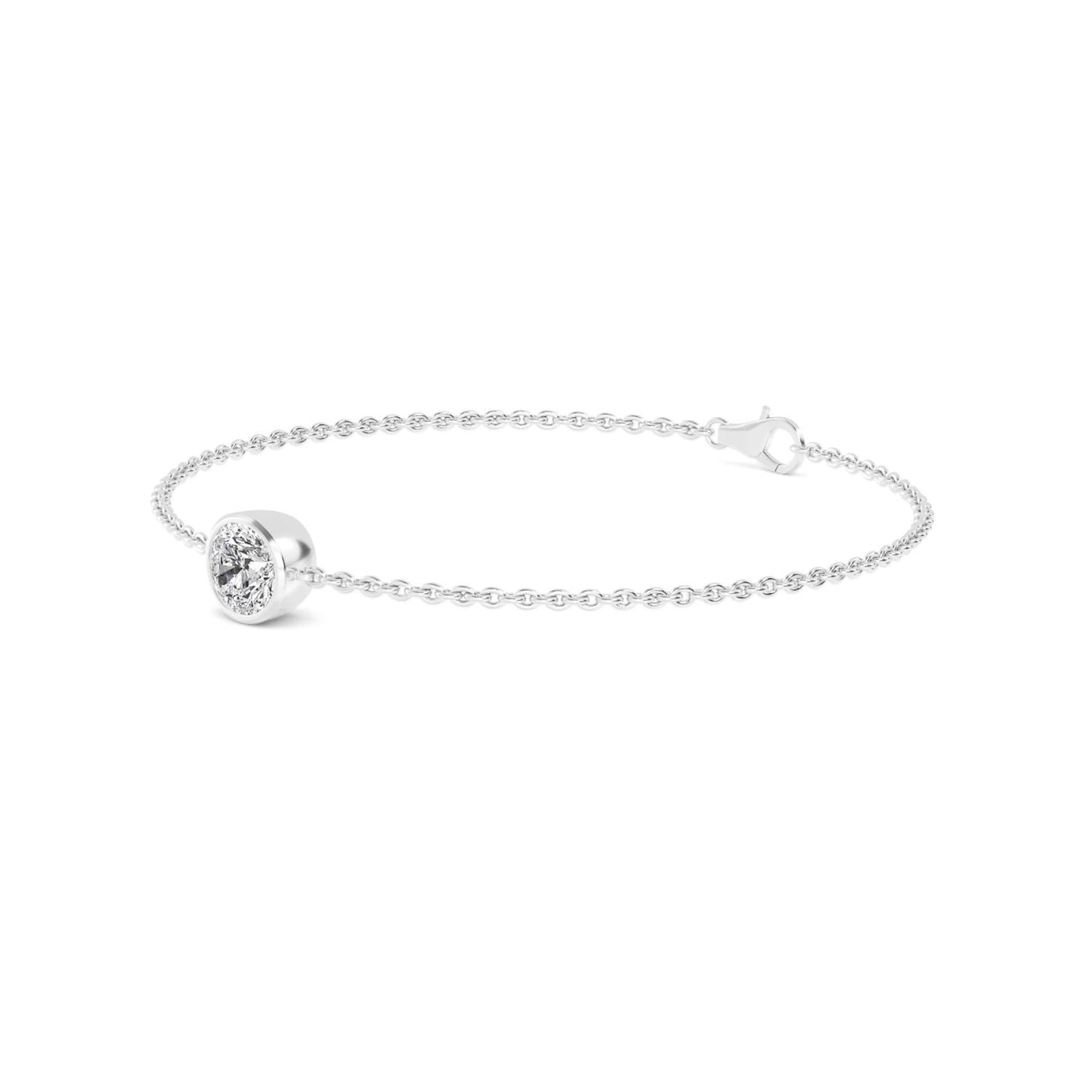9K White Gold Lab Grown Diamond BRACELET 1.00 ctw BR20399-1
