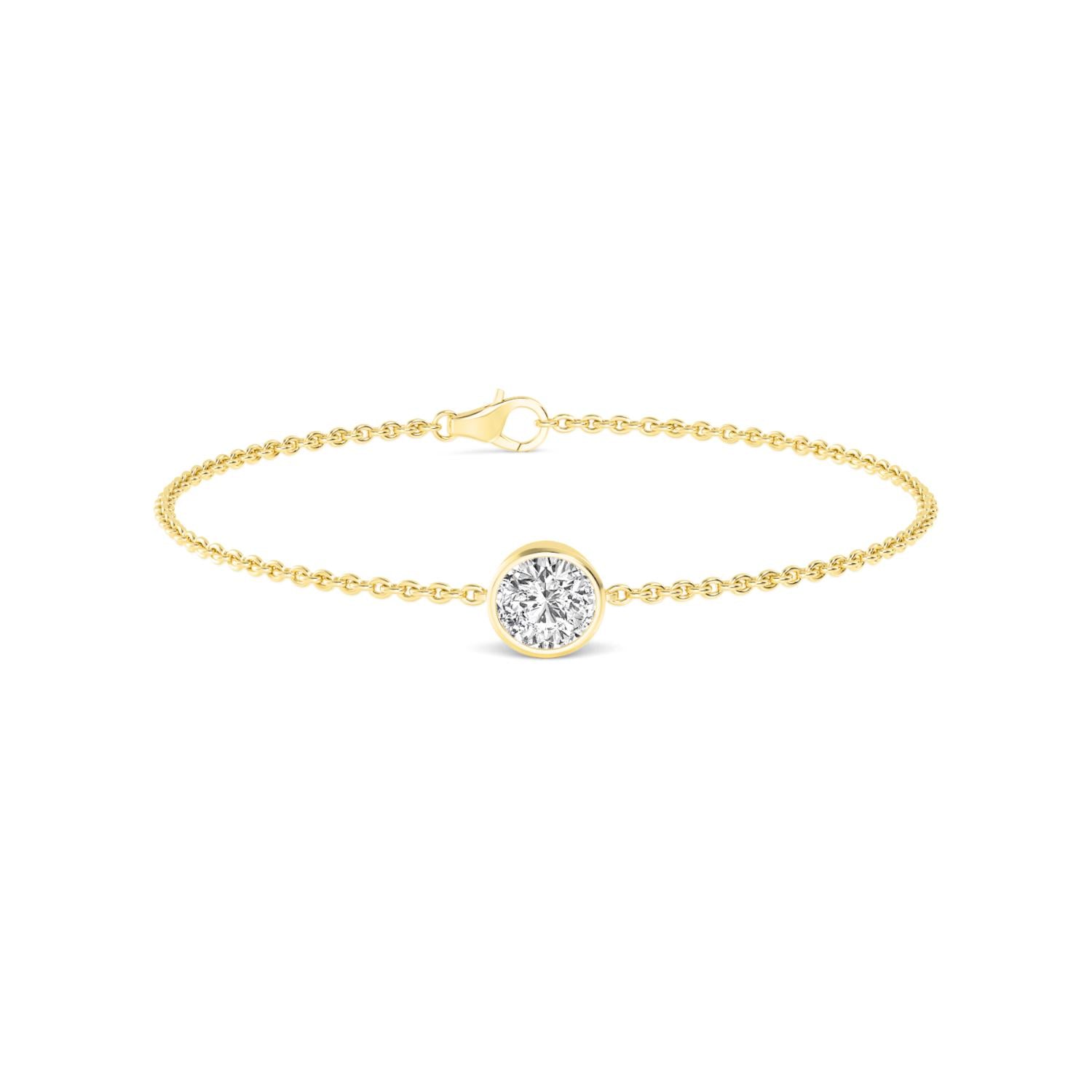 9K Yellow Gold Lab Grown Diamond BRACELET 1.00 ctw BR20399-1