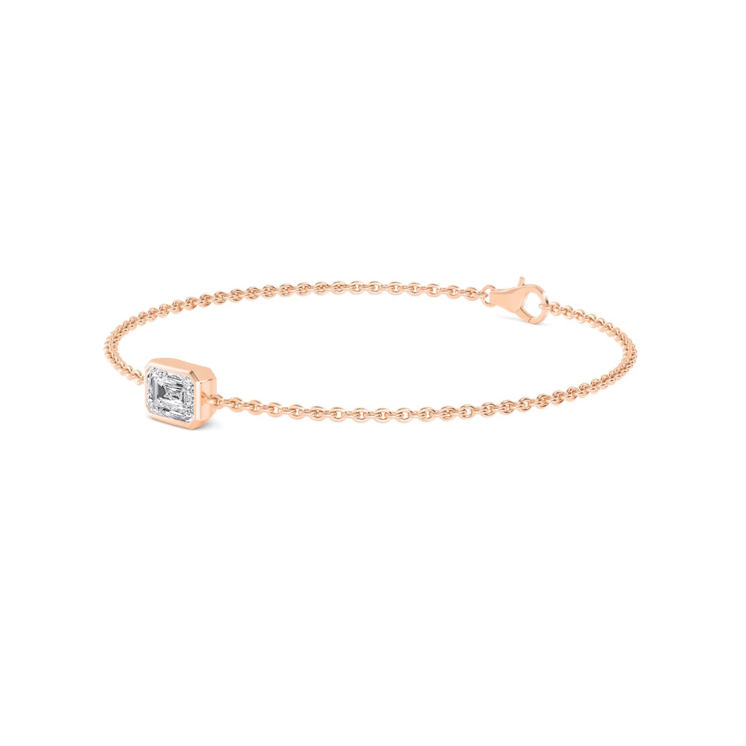 9K Rose Gold Lab Grown Diamond BRACELET 1.00 ctw BR20399EM-1