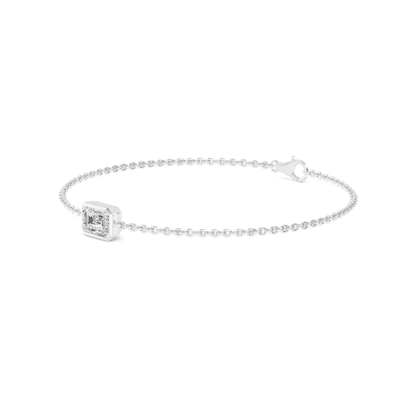 9K White Gold Lab Grown Diamond BRACELET 1.00 ctw BR20399EM-1