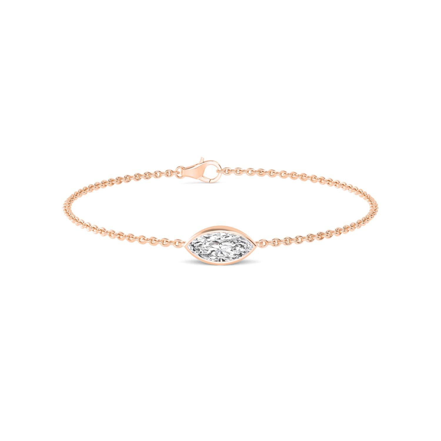 9K Rose Gold Lab Grown Diamond BRACELET 1.00 ctw BR20399MQ-1