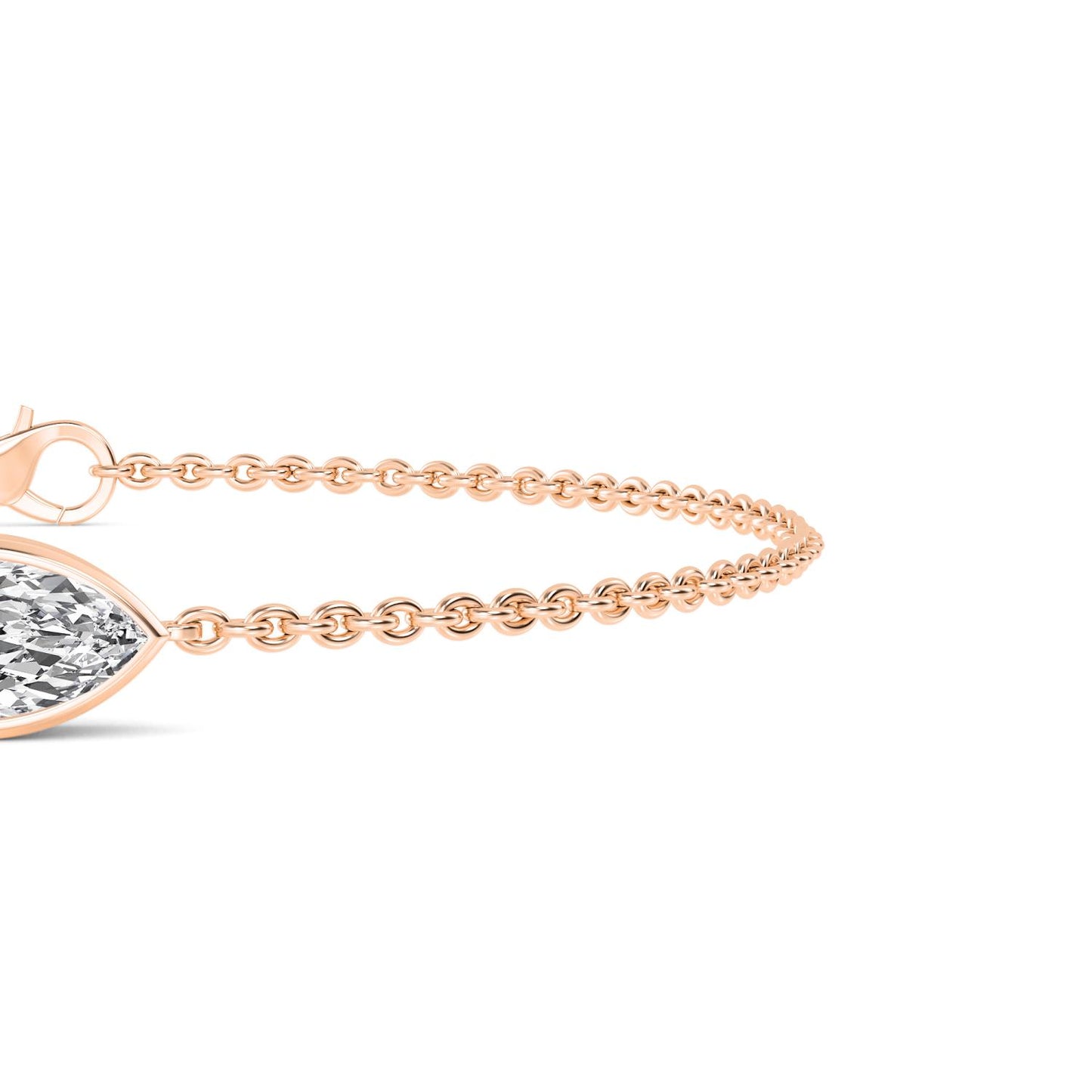 9K Rose Gold Lab Grown Diamond BRACELET 1.00 ctw BR20399MQ-1