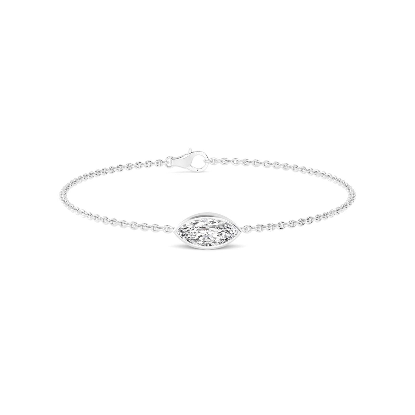 9K White Gold Lab Grown Diamond BRACELET 1.00 ctw BR20399MQ-1