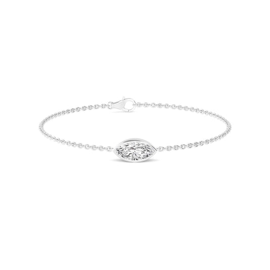 9K White Gold Lab Grown Diamond BRACELET 1.00 ctw BR20399MQ-1
