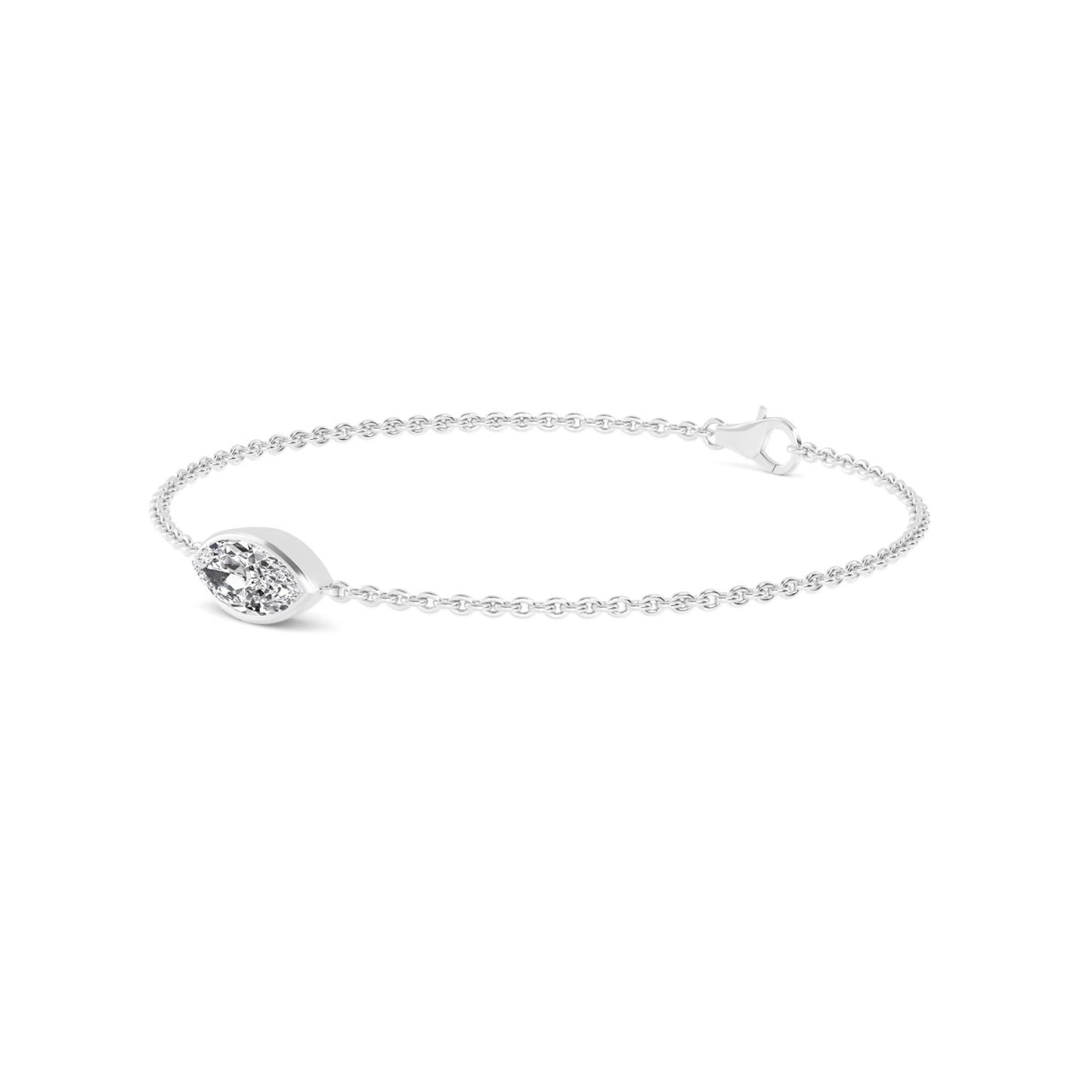 9K White Gold Lab Grown Diamond BRACELET 1.00 ctw BR20399MQ-1