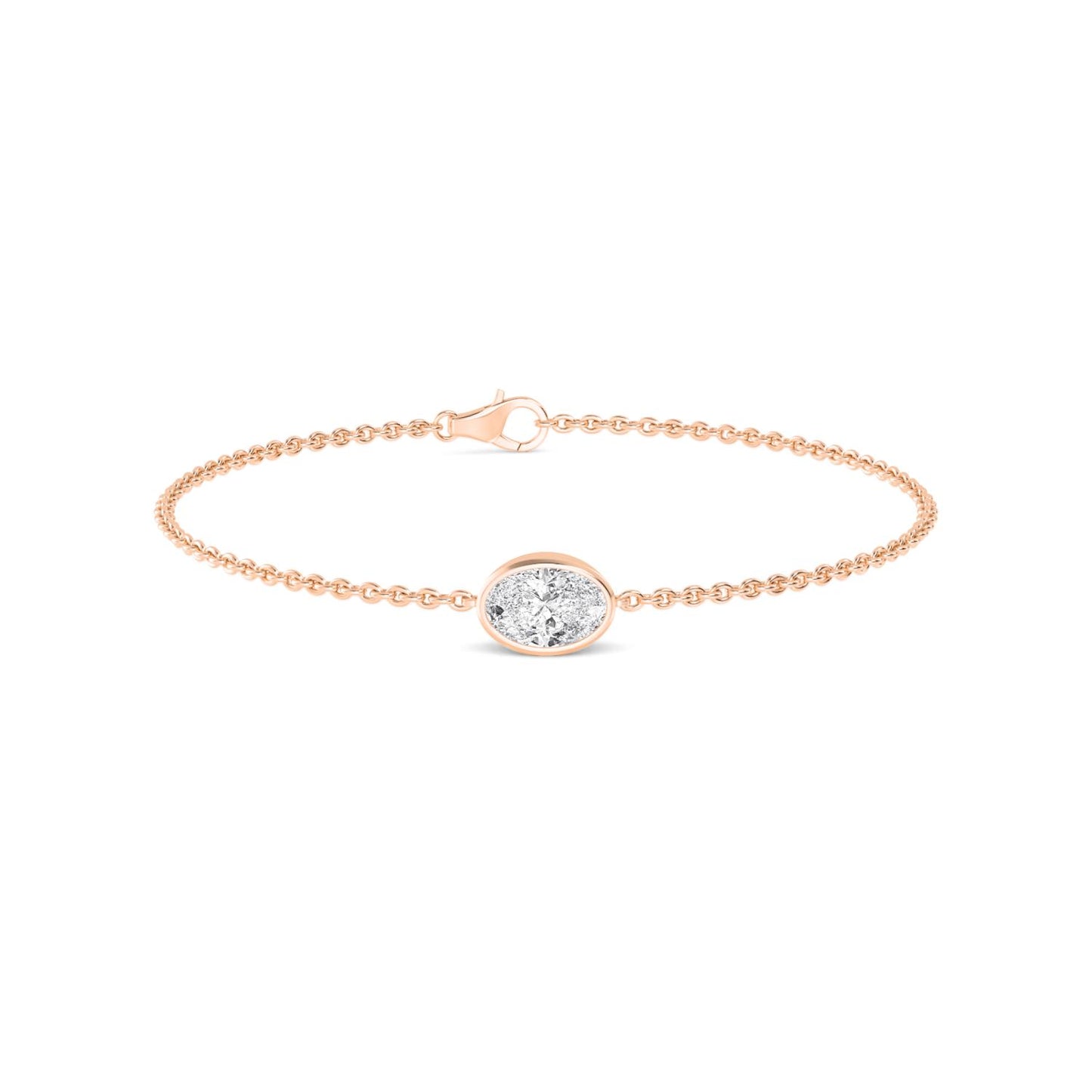 9K Rose Gold Lab Grown Diamond BRACELET 1.00 ctw BR20399OV-1