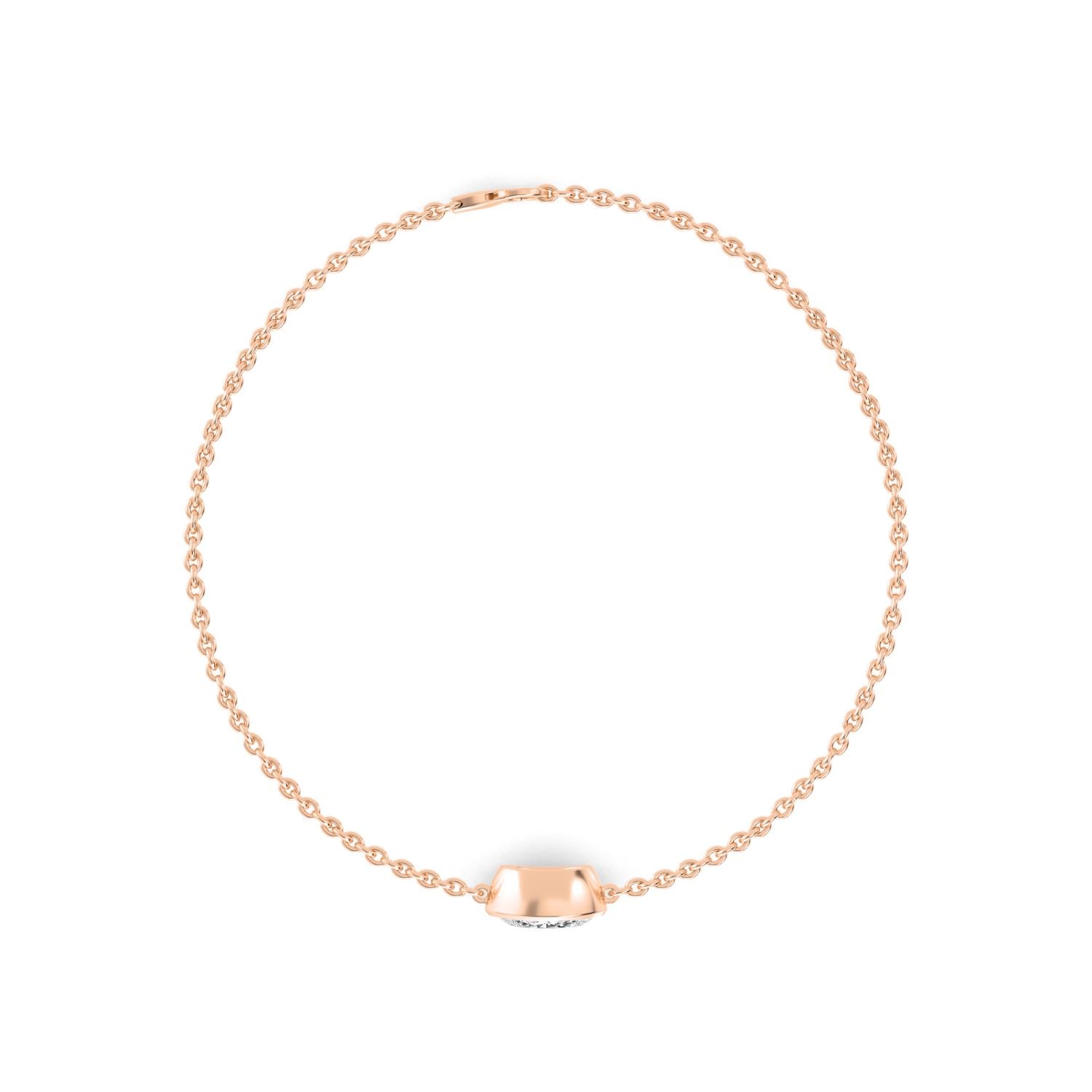 9K Rose Gold Lab Grown Diamond BRACELET 1.00 ctw BR20399OV-1