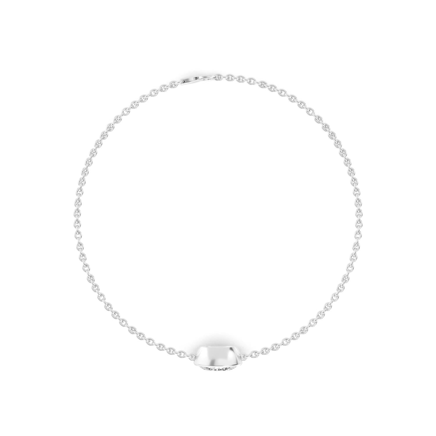 9K White Gold Lab Grown Diamond BRACELET 1.00 ctw BR20399OV-1