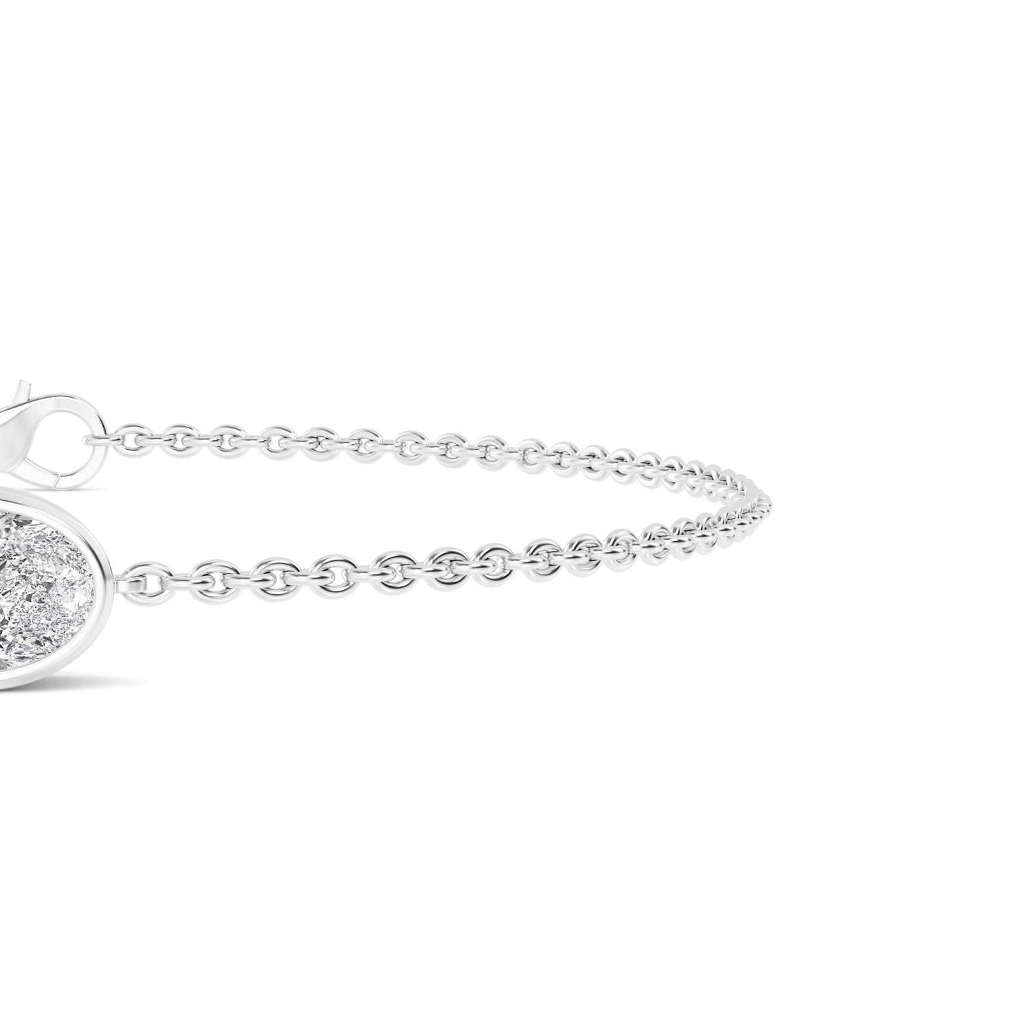 9K White Gold Lab Grown Diamond BRACELET 1.00 ctw BR20399OV-1