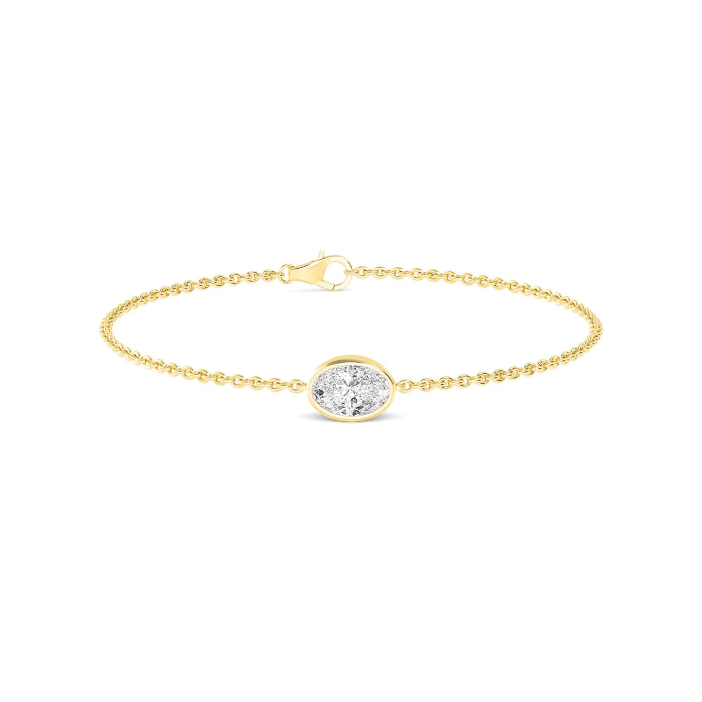 9K Yellow Gold Lab Grown Diamond BRACELET 1.00 ctw BR20399OV-1