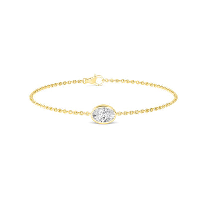 9K Yellow Gold Lab Grown Diamond BRACELET 1.00 ctw BR20399OV-1