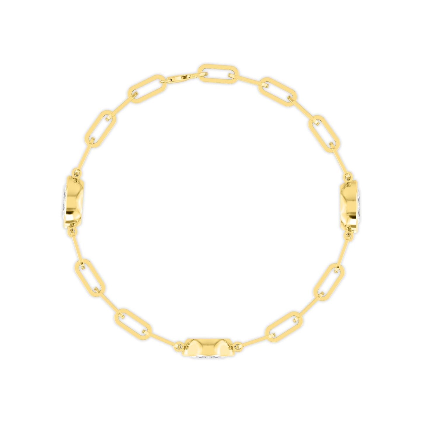 Yellow Gold Lab Grown Diamond BRACELET 2.16 ctw BR20458MQ-0.72CT-7IN